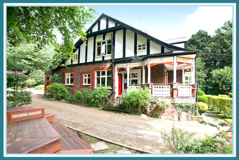 side view of 'the meads' showing wrap around verandah.